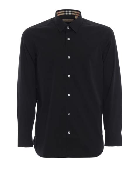 camicia burberry uomo nera